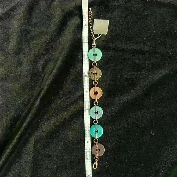 Nordstrom green & brown bracelet  NWT - Picture 2 of 2